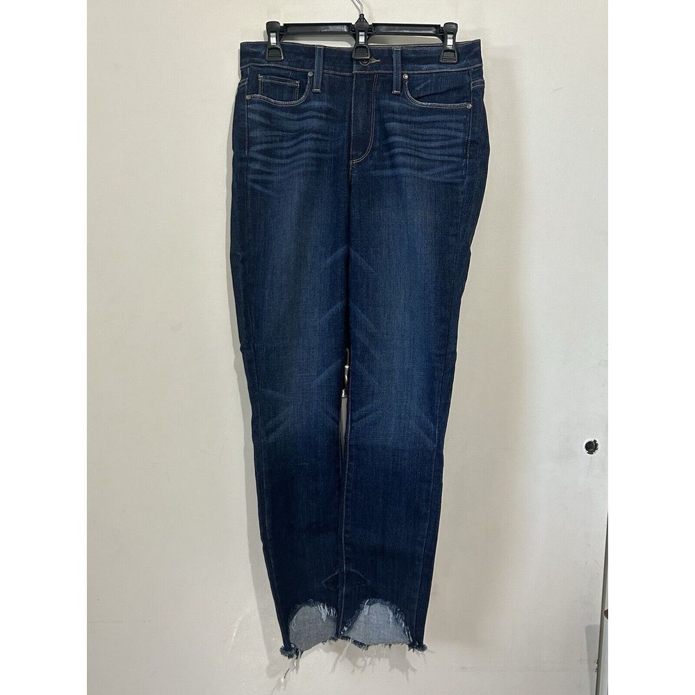 PAIGE Dark Blue Ankle & Cropped Jeans
